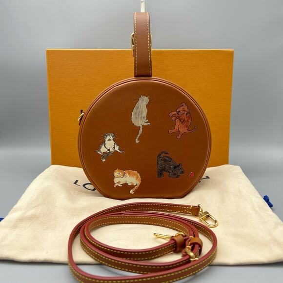 Louis Vuitton Catogram Bag Boite Chapeau Hat Box Cat Grace Coddington LV Ltd Ed. - Picture 2 of 16